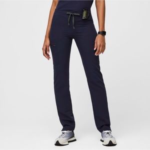 Figs Navy Yola Skinny Scrub Pants XS Petite